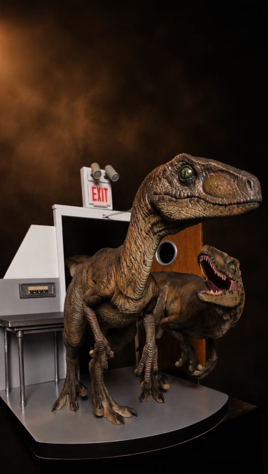 Raptor Pen Diorama — Dinosaurs